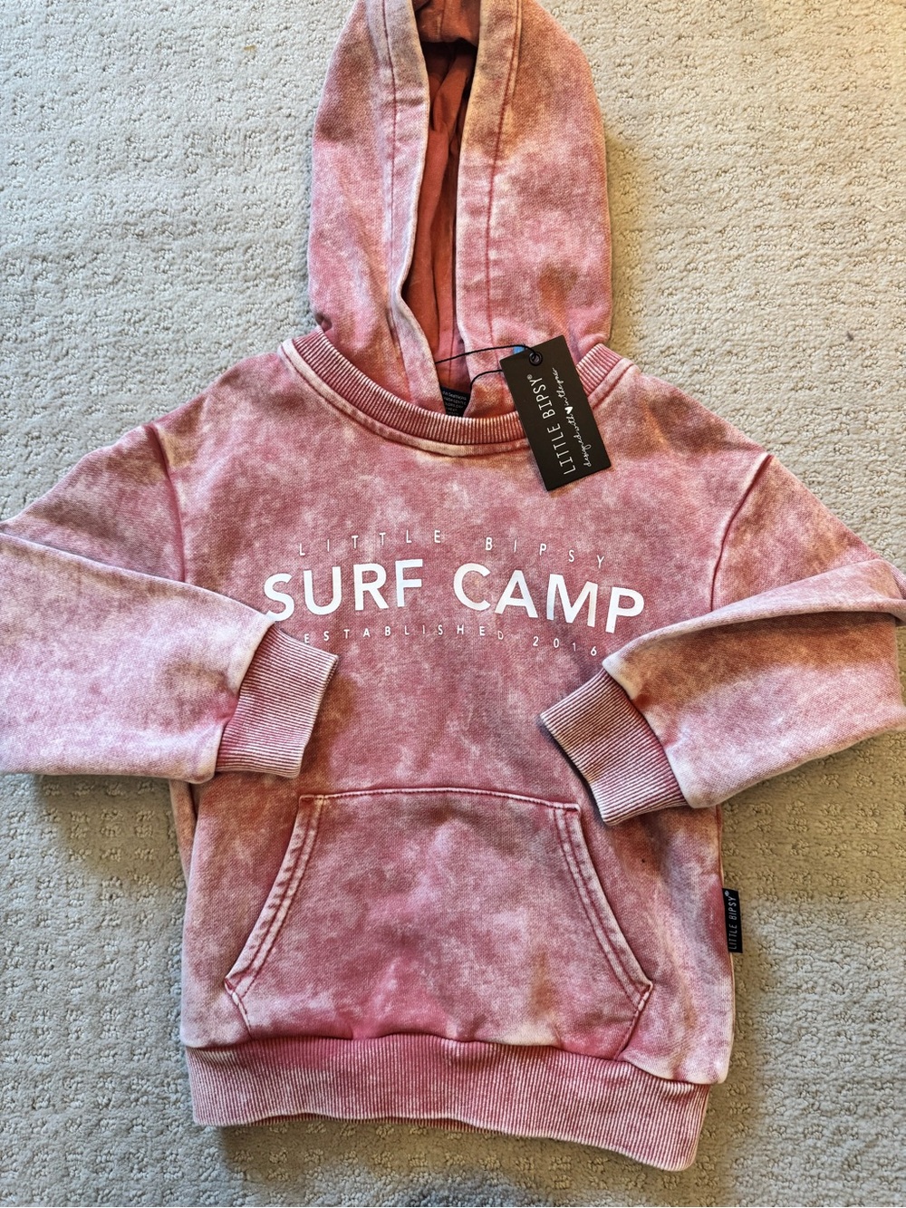 Little Bipsy Pink Surf Camp Hooded Sweatshirt